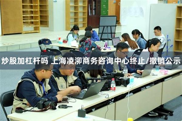 炒股加杠杆吗 上海凌泖商务咨询中心终止/撤销公示